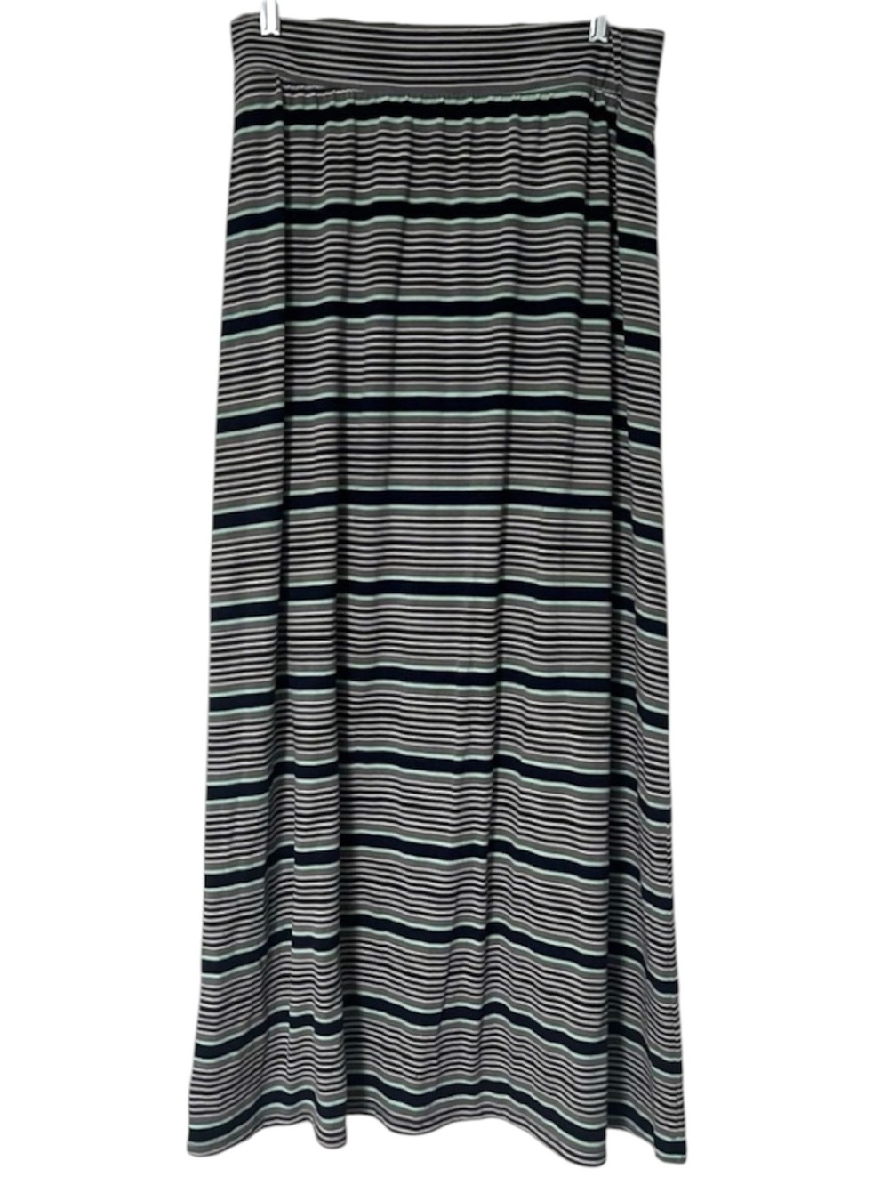 GAP Black green Striped soft stretchy jersey knit Maxi
Skirt